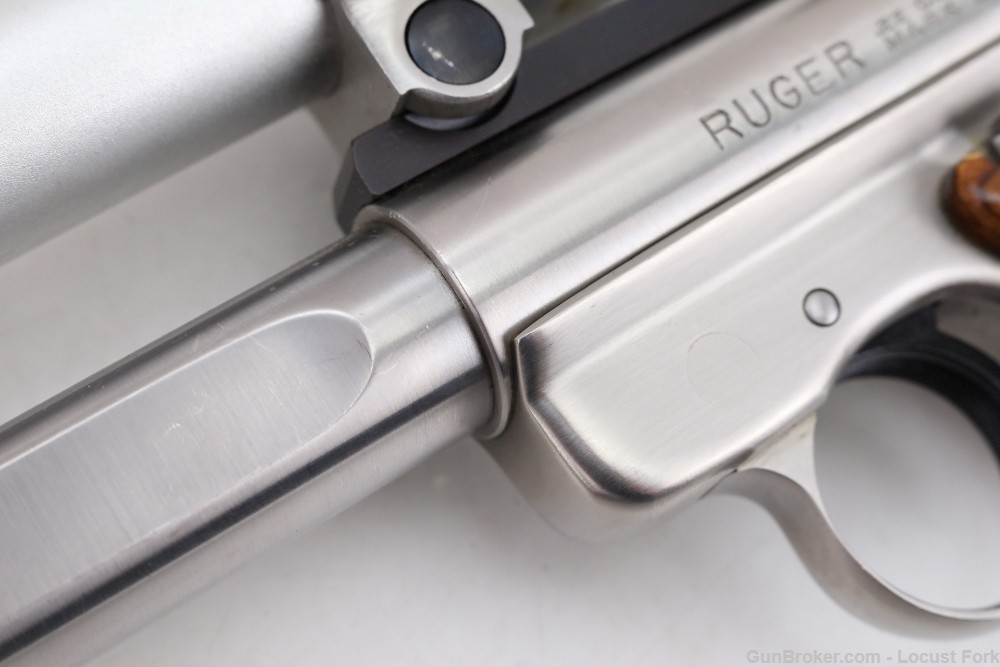 Ruger Mark II Target 22lr 6 7/8" Stainless Burris Scope Factory Box 2 Mags!-img-5
