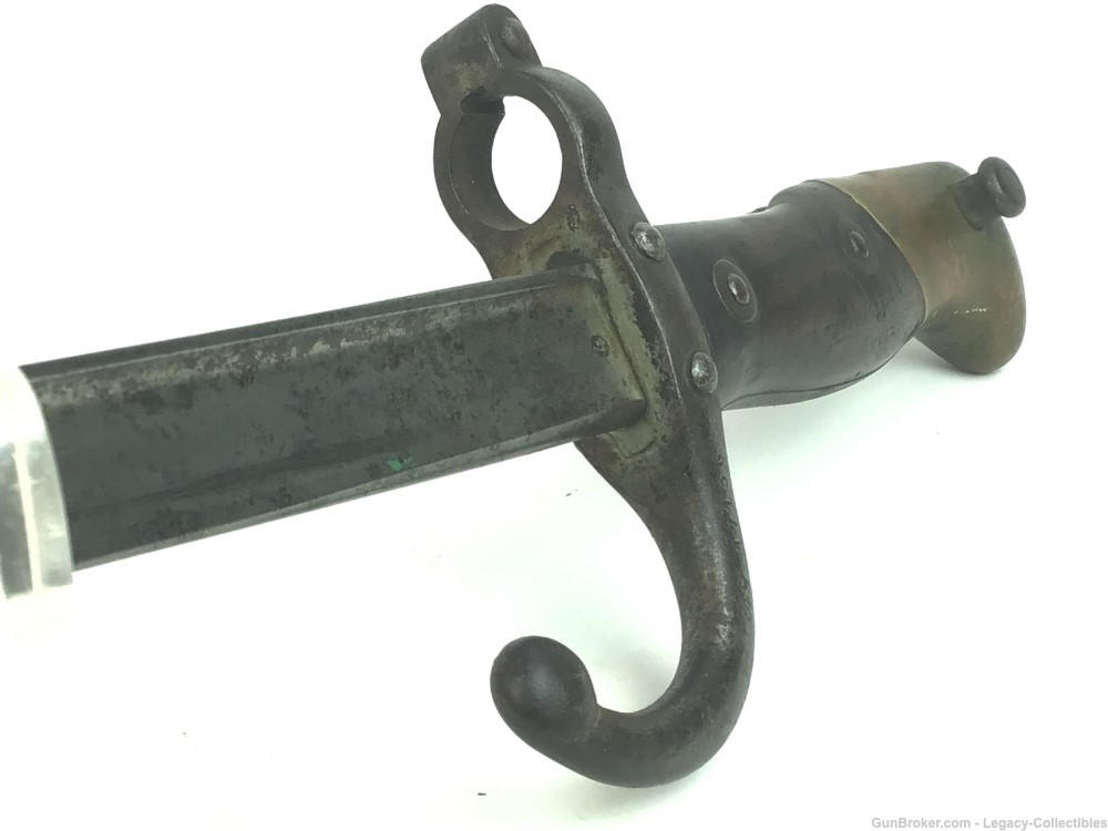 French M1874 Gras Bayonet And Scabbard Dated 1880 -img-3