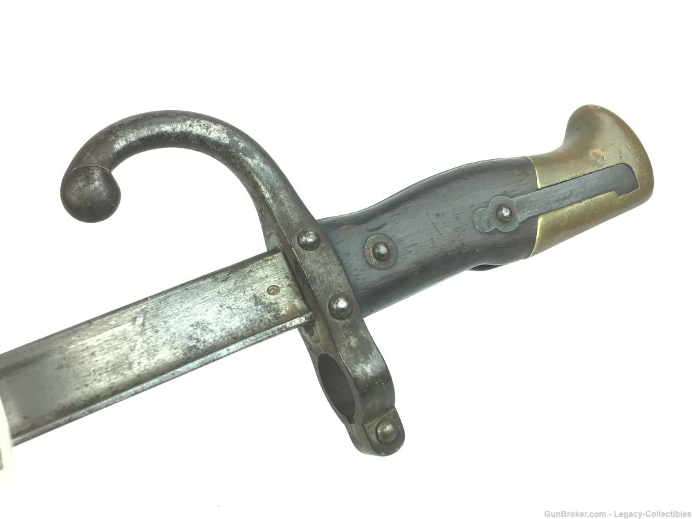 French M1874 Gras Bayonet And Scabbard Dated 1880 -img-2