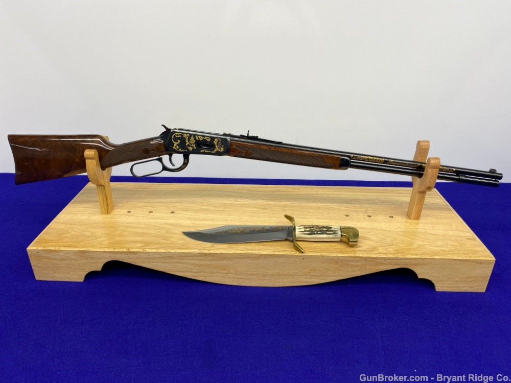 1986 Winchester 94 .38-55 Win. *TEXAS SESQUICENTENNIAL RIFLE/W BOWIE KNIFE*-img-18