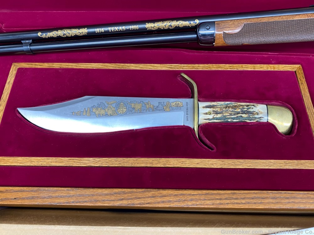 1986 Winchester 94 .38-55 Win. *TEXAS SESQUICENTENNIAL RIFLE/W BOWIE KNIFE*-img-10