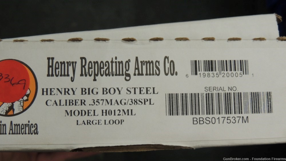  Henry Big Boy (H012ML) Steel Frame Large Loop 357 Magnum Henry +ORIG BOX-img-11