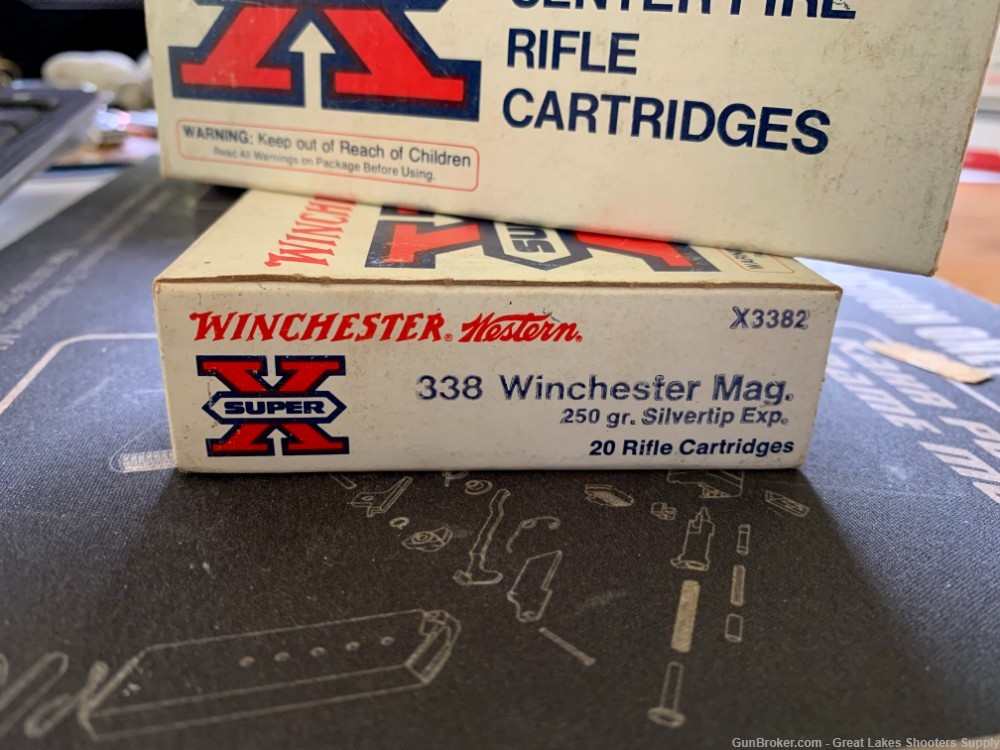 Winchester Silvertip 338 Win Mag  250 gr (2-Box 40rds) RARE FIND-img-1