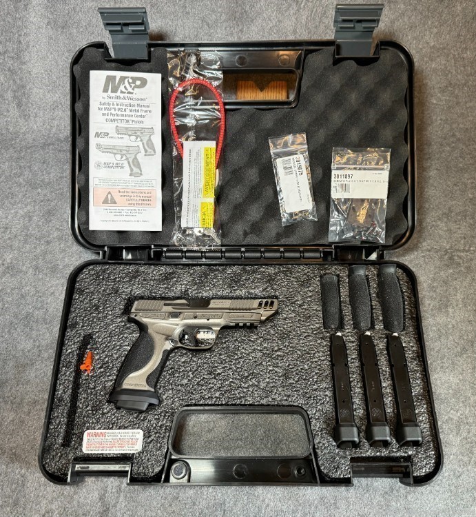 Smith & Wesson M&P9 Competitor 9mm Pistol - Optics Ready - Race Gun-img-1
