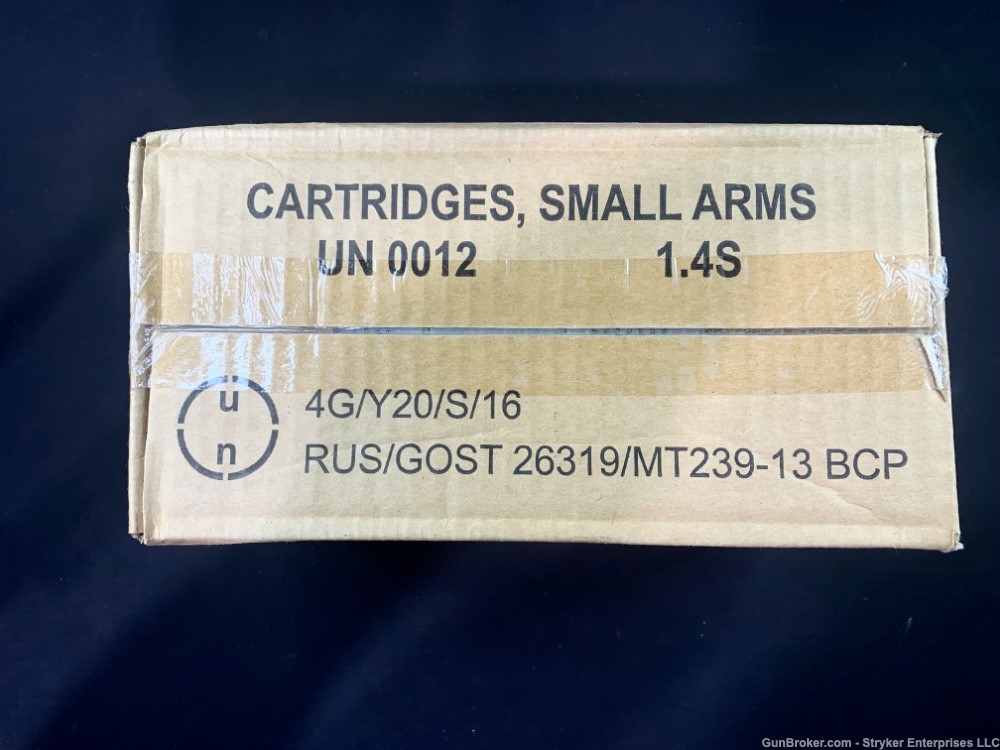 500 round case 7.62x39 123 gr. FMJ AK47 AK-47 Barnaul ammo non-corrosive-img-1