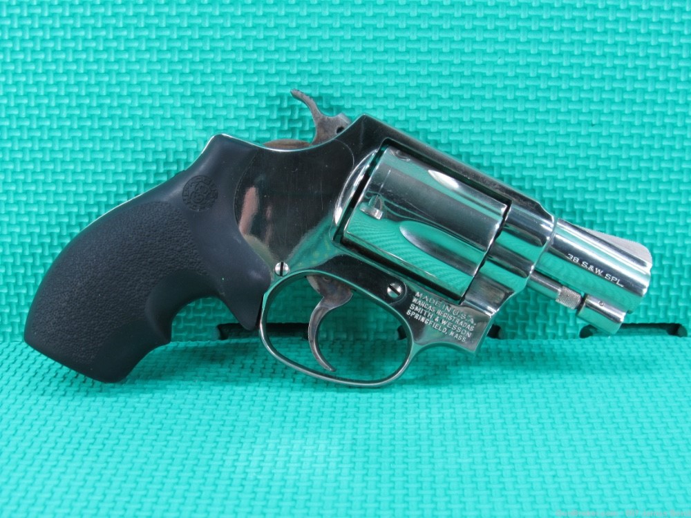 Smith & Wesson Pre-Lock Model 36 No Dash 38 Special Nickel Made in 19XX -img-12