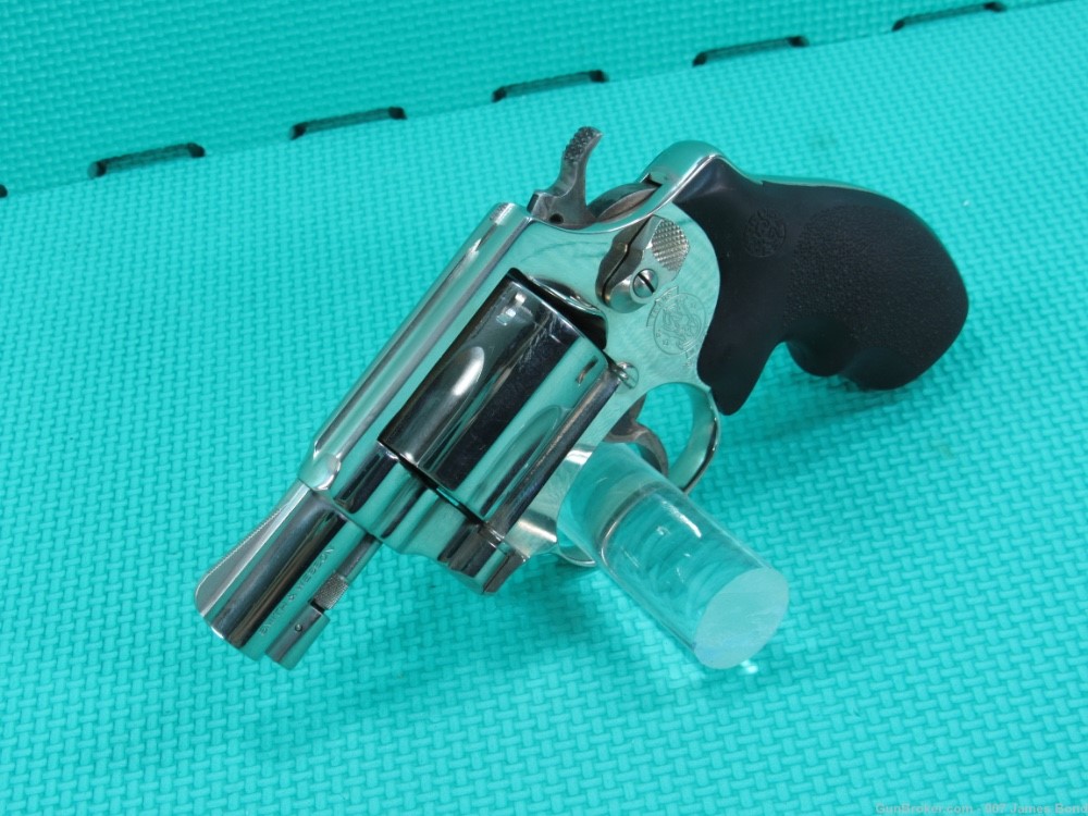 Smith & Wesson Pre-Lock Model 36 No Dash 38 Special Nickel Made in 19XX -img-2