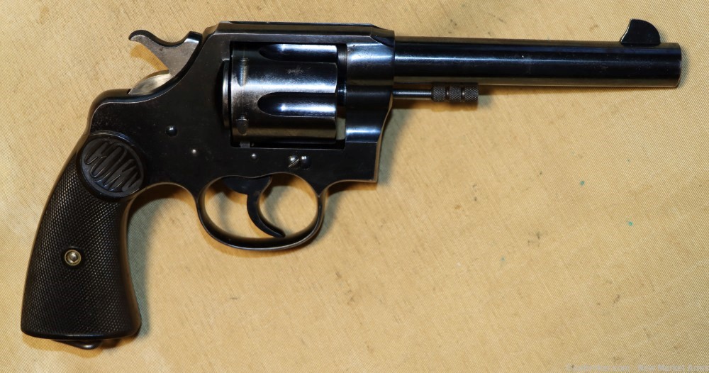 Fine WWI Colt New Service .455 Eley Revolver, British Issued c. 1915-img-1