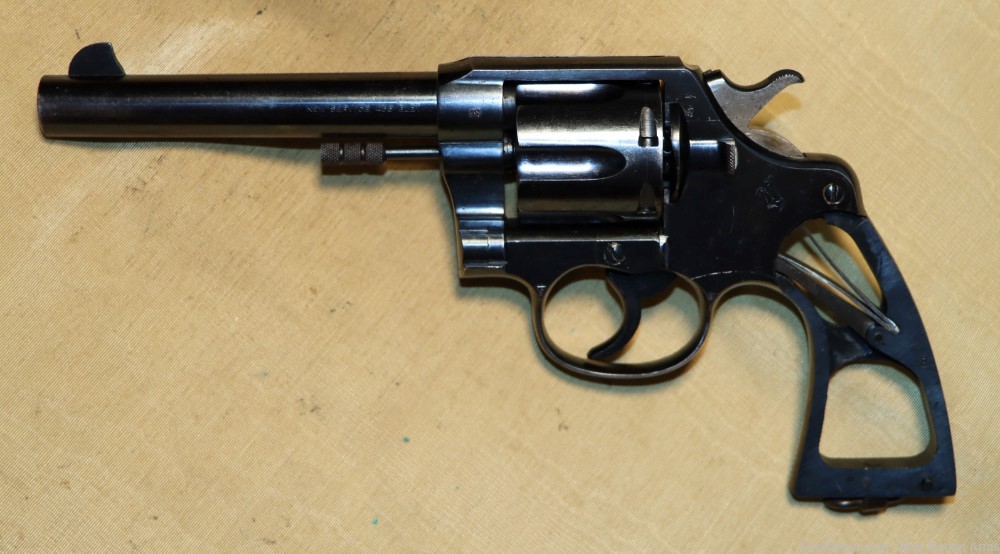 Fine WWI Colt New Service .455 Eley Revolver, British Issued c. 1915-img-15