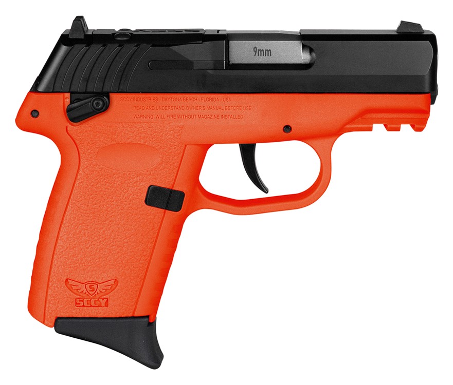SCCY Industries CPX-1 Gen3 RDR 9mm Pistol 3.10 10+1 Orange CPX1CBORRDRG3-img-0