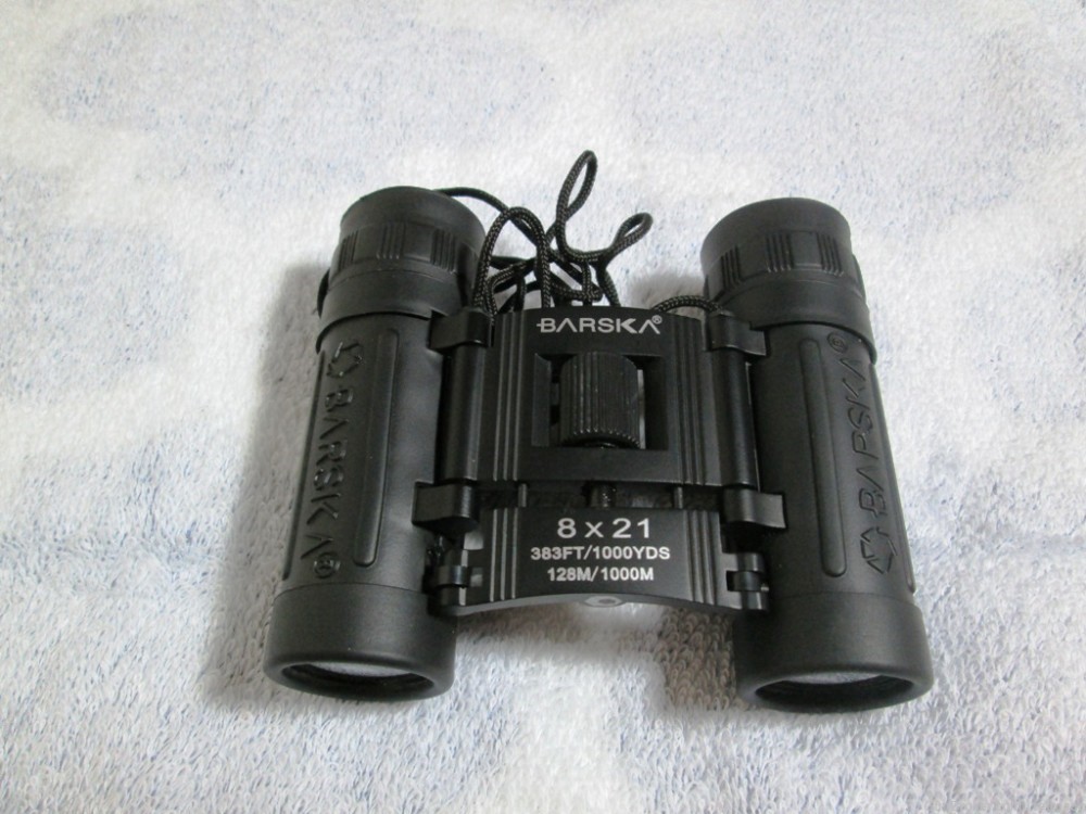 Barska 8x21 Folding Portable Binoculars with Carrying Case-img-1