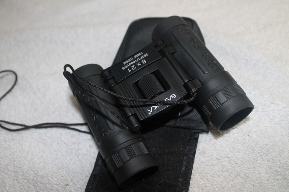 Barska 8x21 Folding Portable Binoculars with Carrying Case-img-4