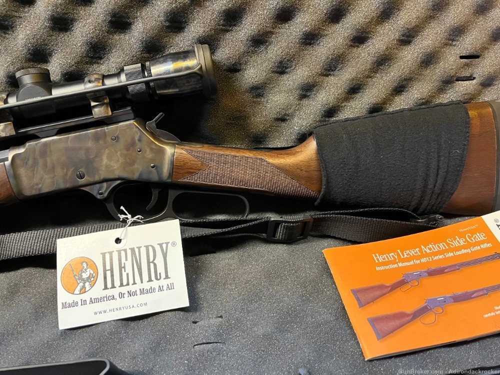 Henry Big Boy Side Gate Color Case Hardened .44 Magnum Lever Rifle -img-6