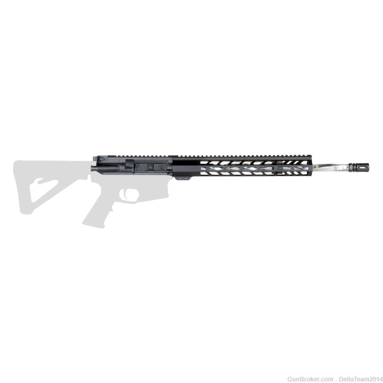 AR15 17" 223 Wylde Complete Upper | Flat Spiral Barrel | BCG & CH Included-img-5