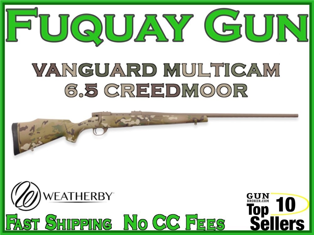 Weatherby Vanguard 6.5 Creedmoor 24" Threaded Multicam Vanguard-Vanguard-img-0