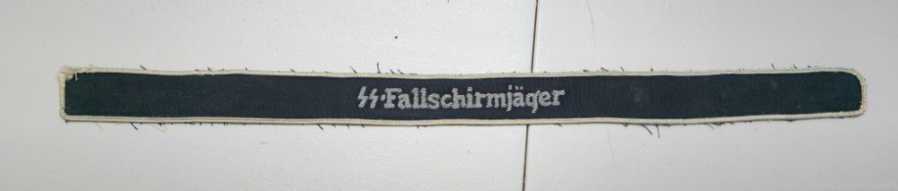 Scarce German Waffen SS-Fallschirmjager Cufftitle / Cuffband 18" length-img-1