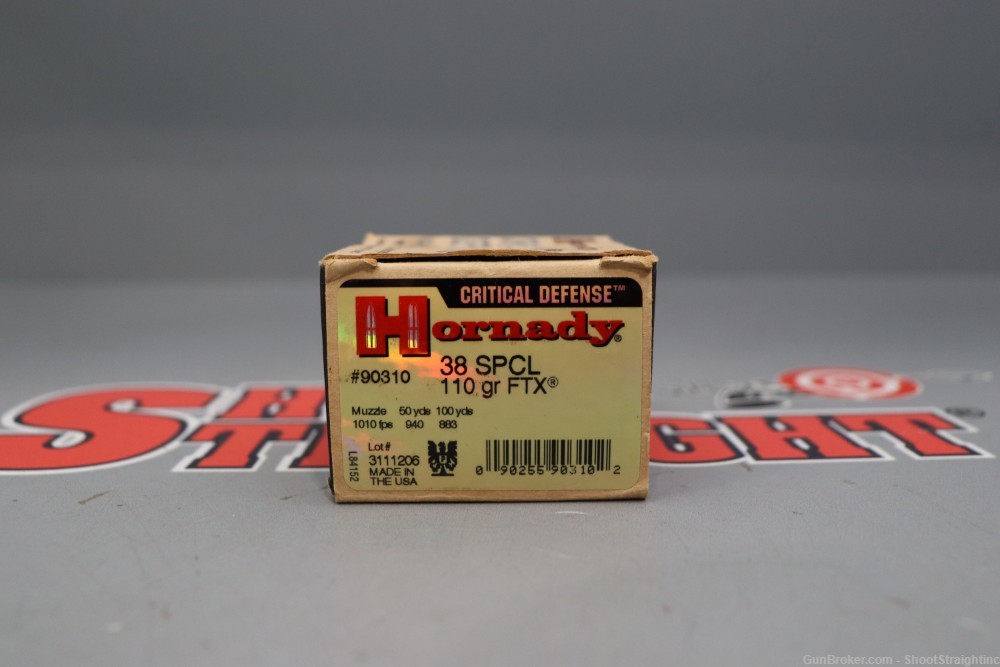 Lot o' 25 Rounds Hornady Critical Defense .38 Special 110gr Ammunition-img-1