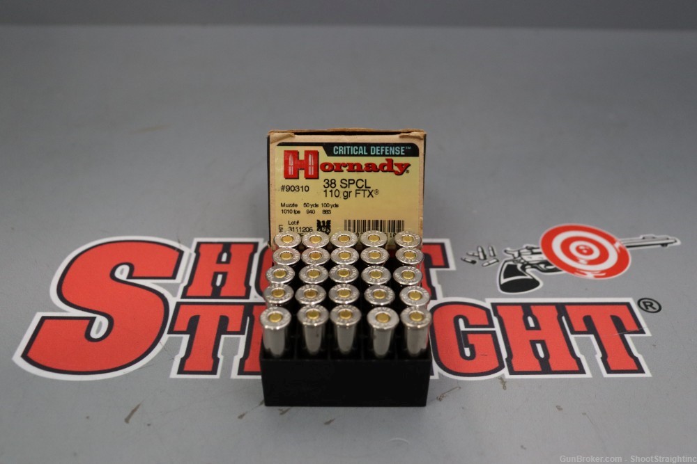 Lot o' 25 Rounds Hornady Critical Defense .38 Special 110gr Ammunition-img-5