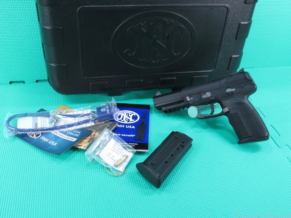 FNH Model Five Seven Black 5.7x28mm w/Factory Box and Two 20 Round Mags -img-0