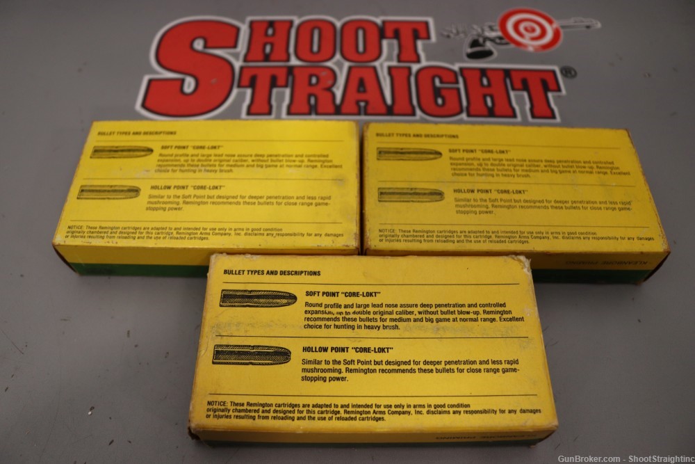 Lot O' Three (3) Boxes of 60rds Remington .30-30 Winchester 150gr CORE-LOKT-img-7