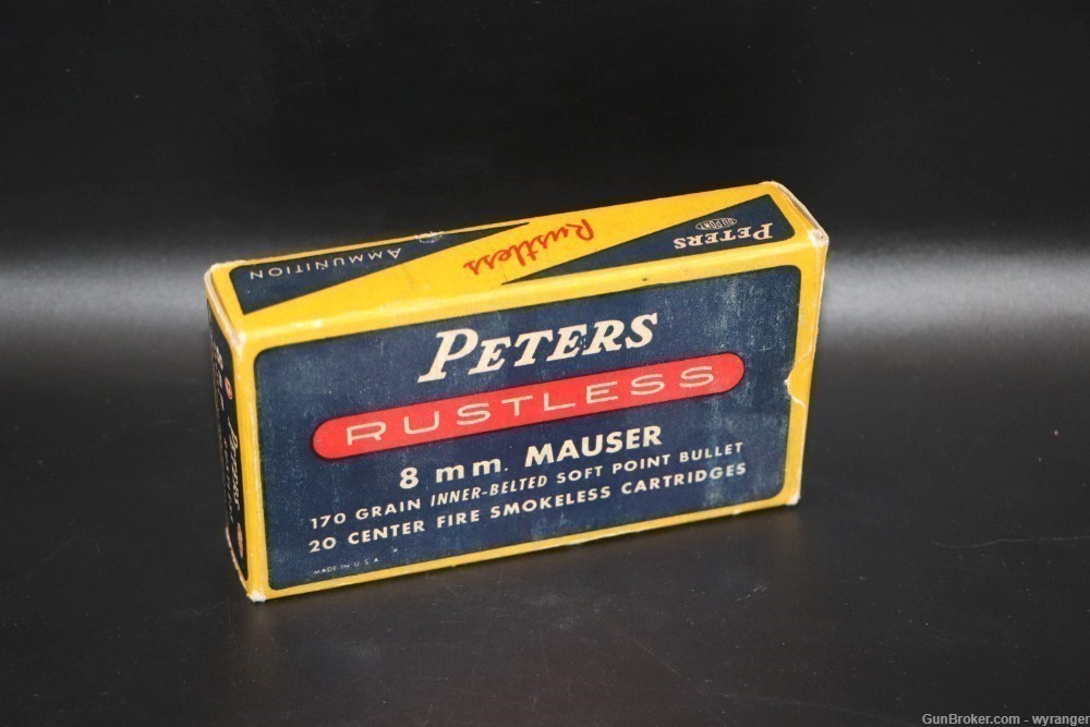 Peters 8mm Mauser 170 Gr SP - 20 Rounds-img-0
