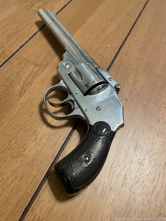 Iver Johnson Safety Hammerless .38S&W Antique Revolver NO FFL Needed -img-7