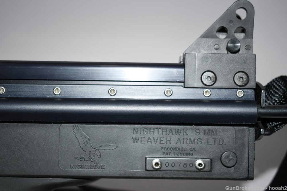 Nice Weaver Arms Nighthawk Semi Auto Carbine 9mm W Orig Box & Belt Buckle-img-12