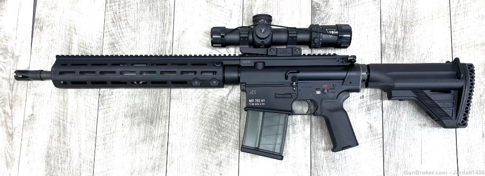 HECKLER AND KOCH H&K MR762 A1 7.62 NATO LIKE NEW TRIJICON-img-3