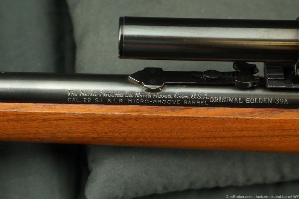 Marlin Firearms Co. Golden 39A 24” .22 S/L/LR JM Takedown Lever Rifle 1977-img-28