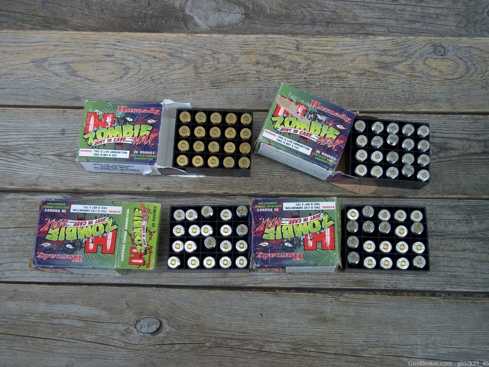 80 Rds Hornady Zombie Max Z-Max Ammunition Ammo .40 S&W .40 165gr -img-11