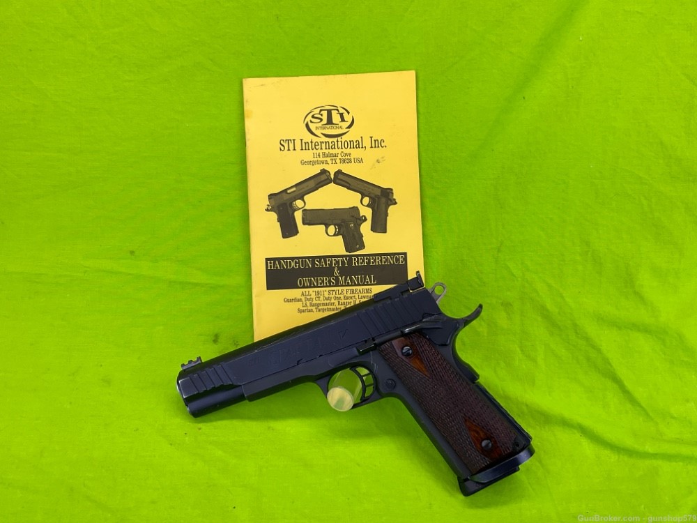 Early STI Spartan V 9MM 1911 Single Stack 5 Inch Full Size FS Target Match-img-0