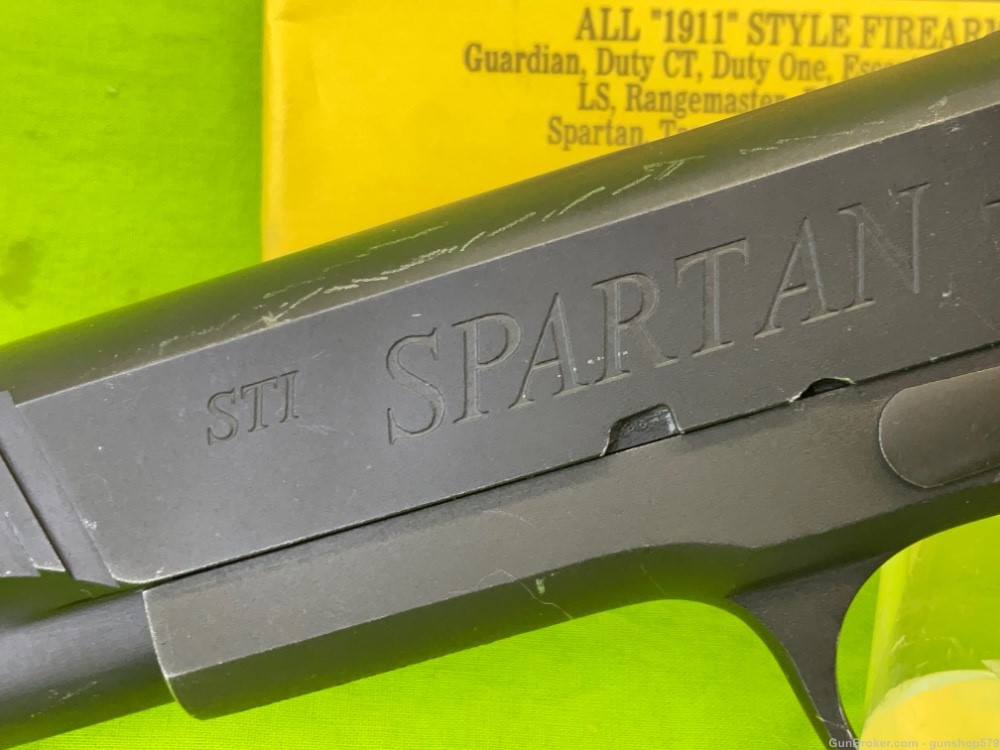 Early STI Spartan V 9MM 1911 Single Stack 5 Inch Full Size FS Target Match-img-5