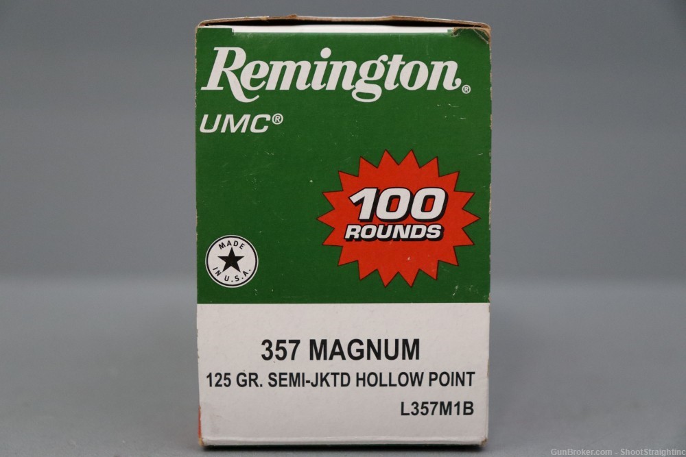Lot O' Remington UMC 357Mag 125gr SJHP [100rds]-img-2
