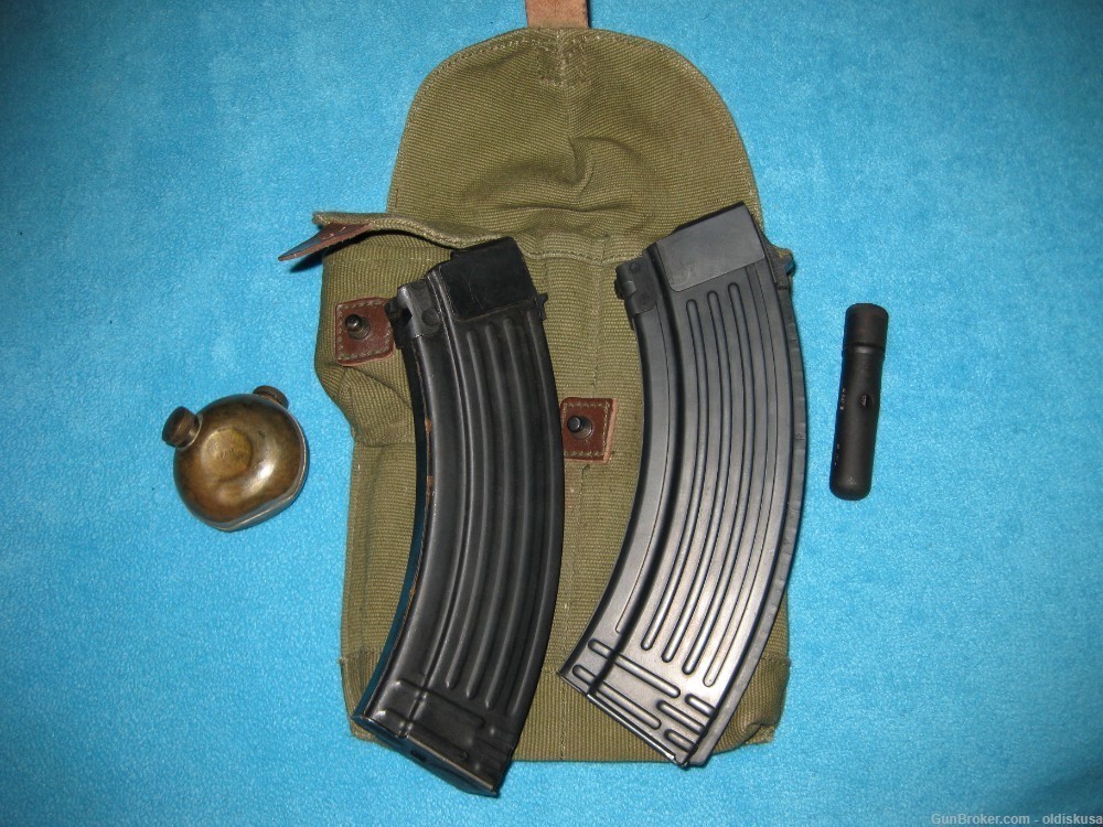 Set of 2 AK47 Magazines East Europe  Kit Pouch Cleaning Kit Oiler Bottle -img-0