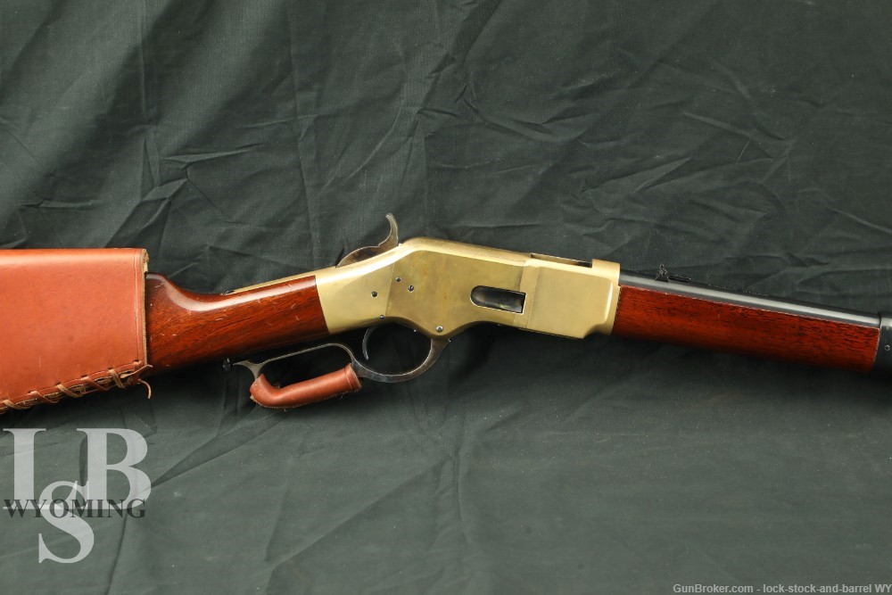 Uberti 1866 Carbine Mod.66 Yellow Boy Saddle Ring 38 SPL Lever Action Rifle-img-0