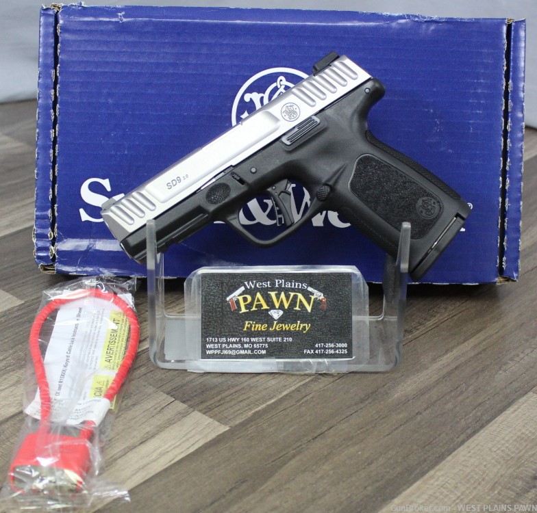 NIB SMITH & WESSON SD9 2.0 SEMI AUTO PISTOL, 9MM, 4" BRL, 16 RND-img-0