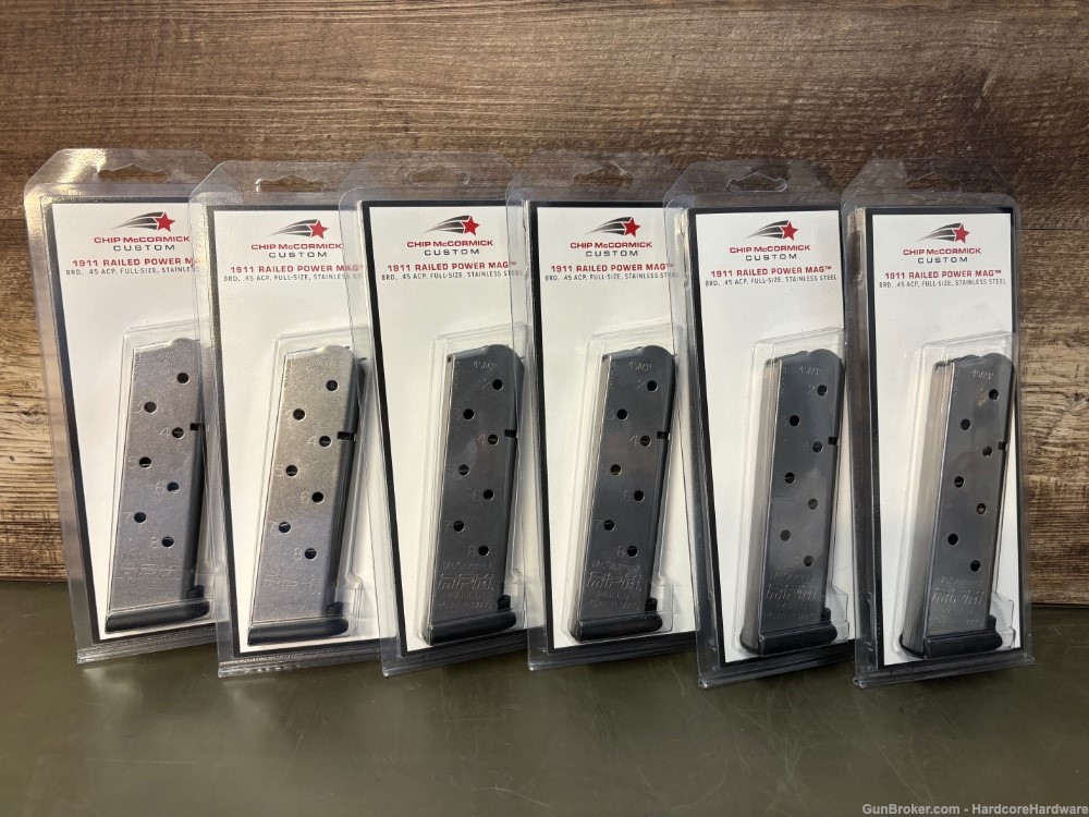 (6) Chip McCormick RPM magazines for full size 1911/45 ACP-img-0
