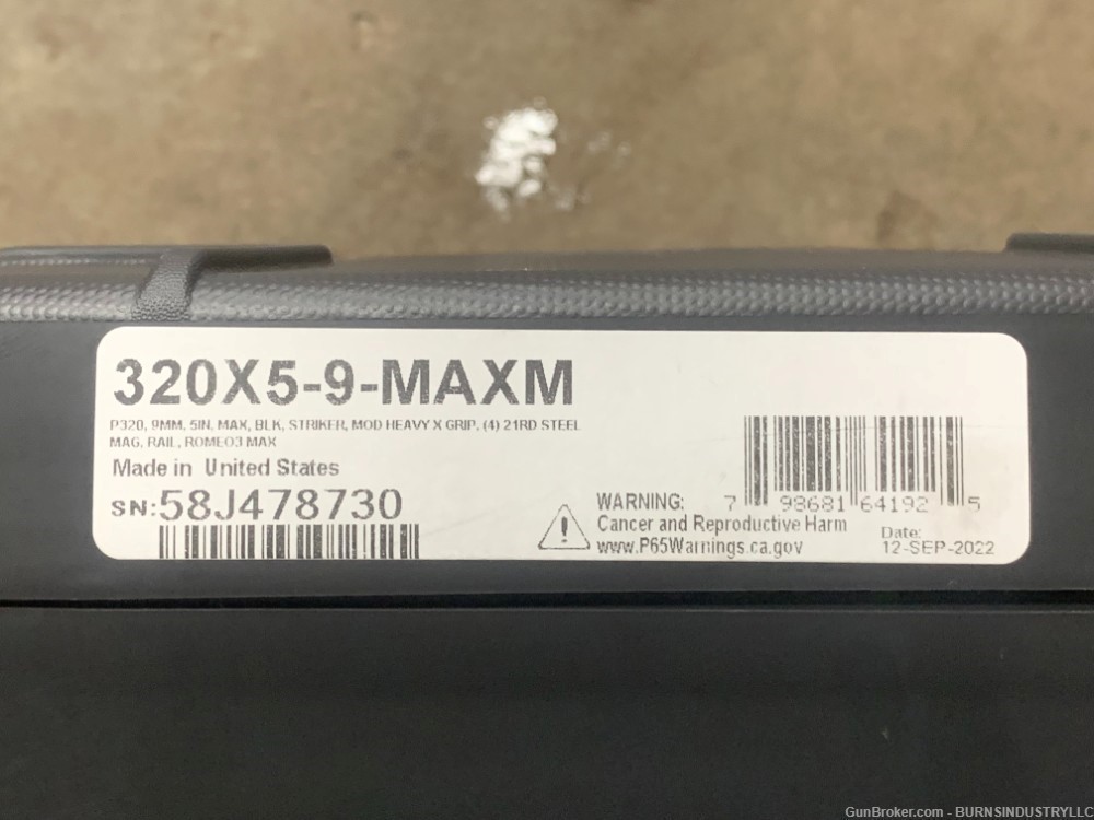 Sig P320 Xfive MAXM MAX-M Sig Sauer P320 X5 X-Five MAXM -img-12