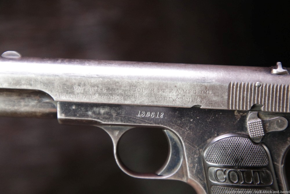Colt Model 1903 Pocket Hammerless .32 ACP Semi-Automatic Pistol, 1912 C&R-img-12