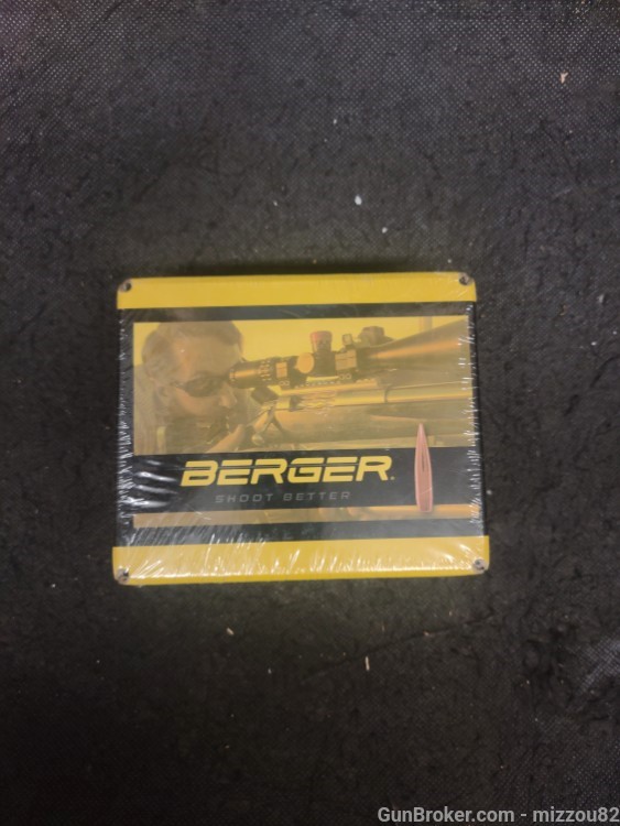 Berger 6mm .243 105gr Hybrid Bullet 500ct Bx HPBT Long Range -img-0