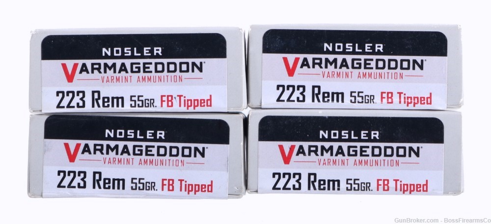 Nosler Varmageddon .223 Rem 55gr FB Tip Lot of 80 65145 (JFM)-img-0