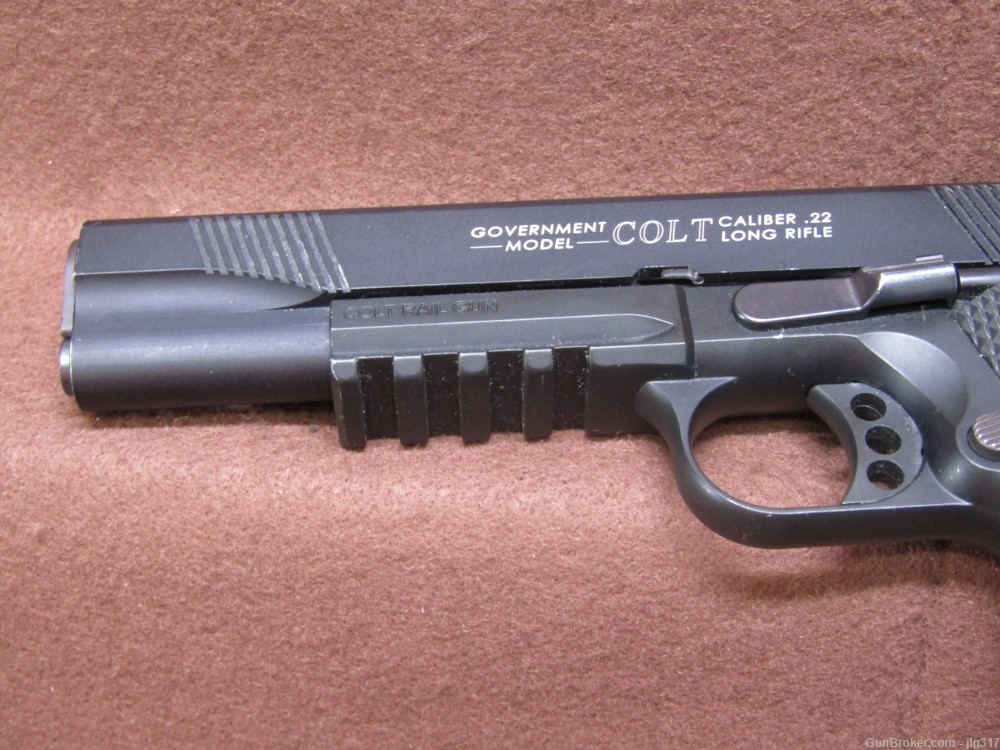 Walther/Colt Rail Gun 1911 22 LR Semi Auto Pistol Made in Germany-img-12