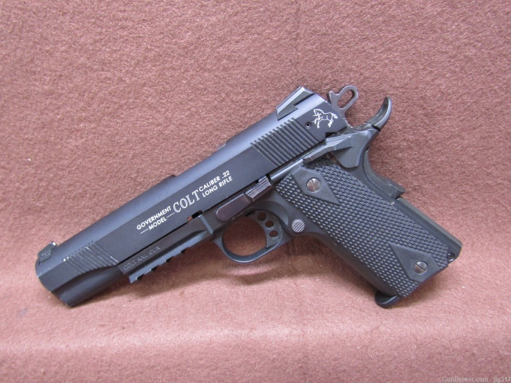 Walther/Colt Rail Gun 1911 22 LR Semi Auto Pistol Made in Germany-img-8