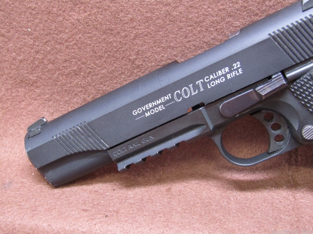 Walther/Colt Rail Gun 1911 22 LR Semi Auto Pistol Made in Germany-img-11
