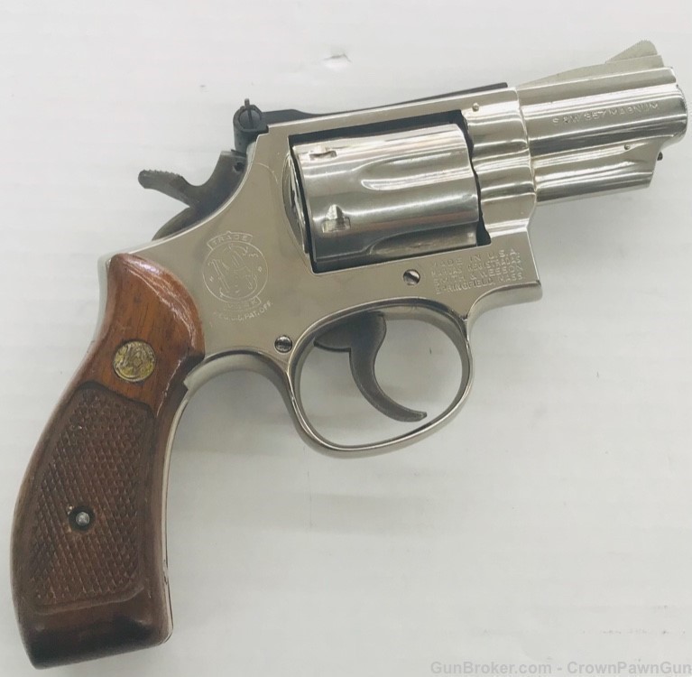S&W 19-4 snub nose 2.5" barrel revolver .357 magnum-img-0