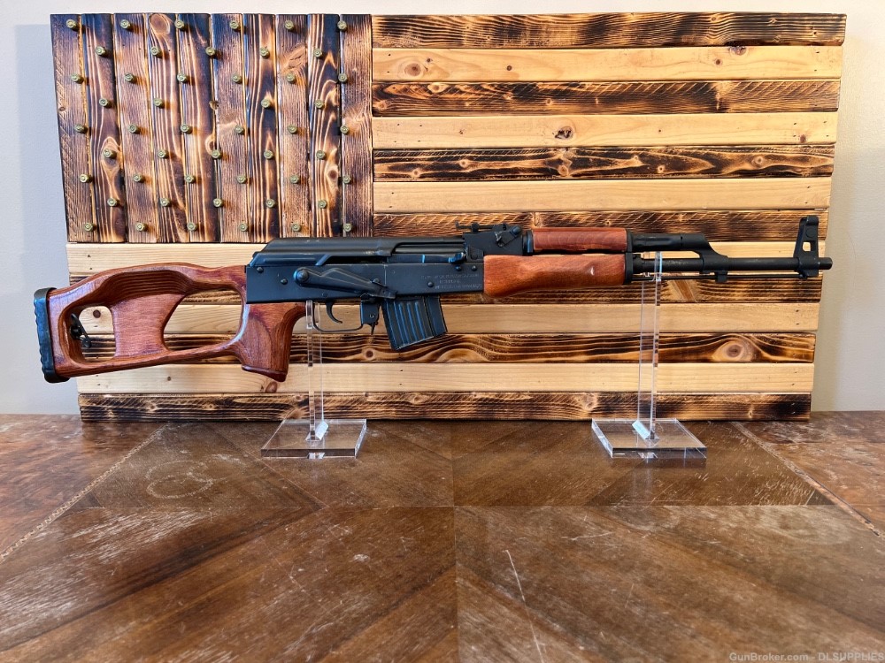 ROMARM (CENTURY ARMS) WASR-3 AK-47 MATTE FINISH WOOD LAMINATE 16" 5.56/.223-img-0