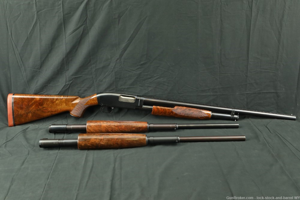 Winchester Model 12 1912 16 GA Three Barrel Set Pump Shotgun, MFD 1952 C&R-img-2