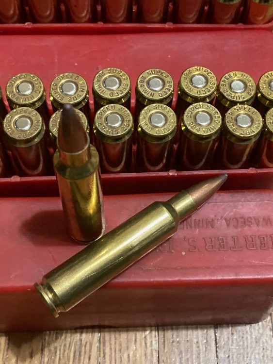 284 Win 160 gr SP Soft Point Rifle Ammo 60rd Reloads Winchester Super Speed-img-3