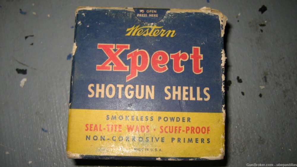 Vintage Western 16 Gauge US Gov't Property Ammo Shotshells #1 Buck Full Box-img-1