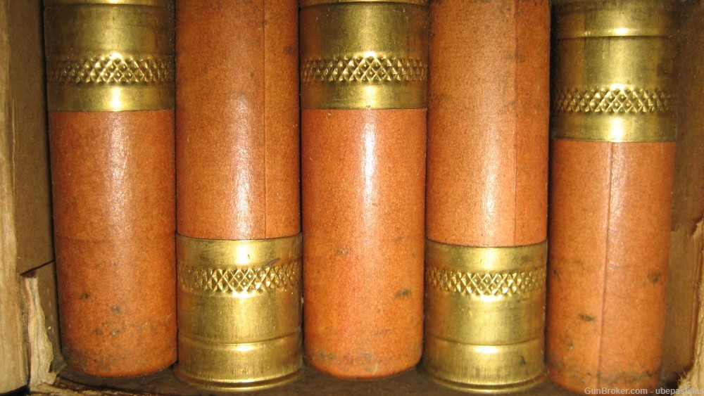 Vintage Western 16 Gauge US Gov't Property Ammo Shotshells #1 Buck Full Box-img-4